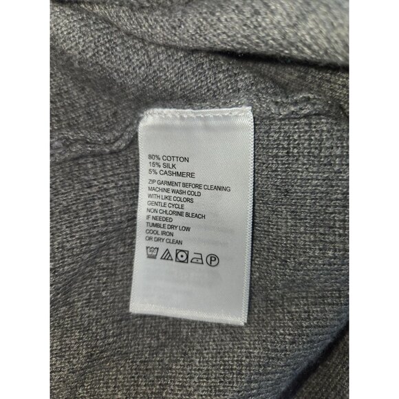 Tommy Bahama Gray Mens Half-Zip Sweater XXXL Cotton/Cashmere/Silk - Picture 6 of 9